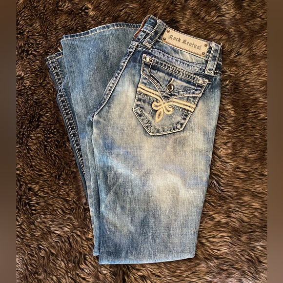 Rock Revival Jeans Size 25 Inseam 31 Bootcut - Picture 1 of 7